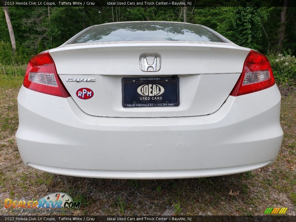 2013 Honda Civic LX Coupe Taffeta White / Gray Photo #4