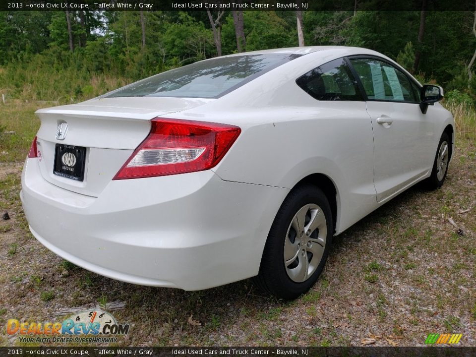 2013 Honda Civic LX Coupe Taffeta White / Gray Photo #5