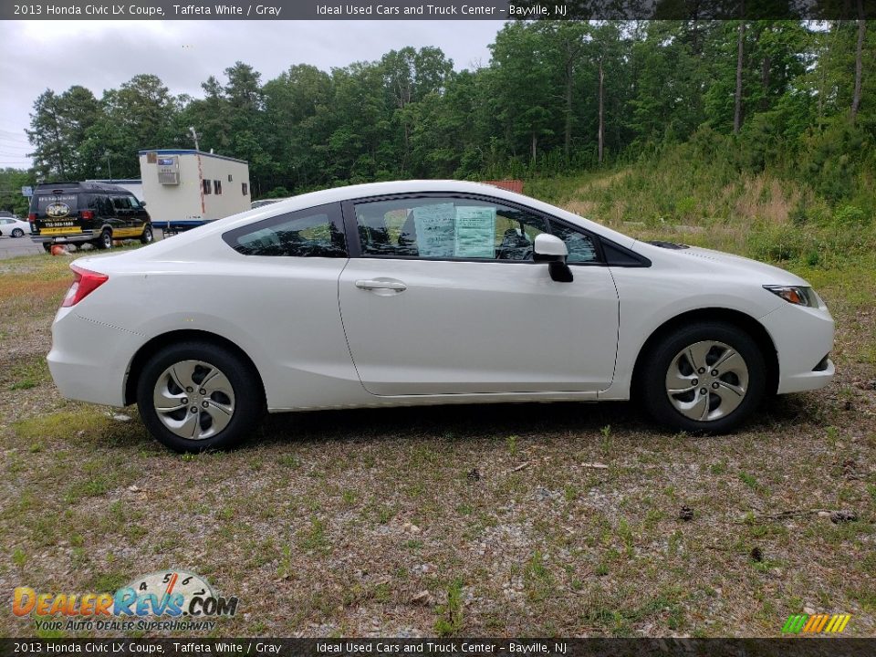 2013 Honda Civic LX Coupe Taffeta White / Gray Photo #6