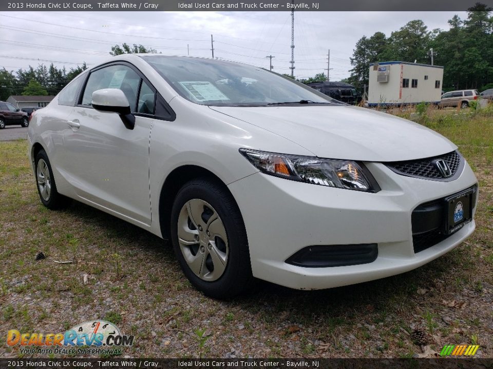 2013 Honda Civic LX Coupe Taffeta White / Gray Photo #7