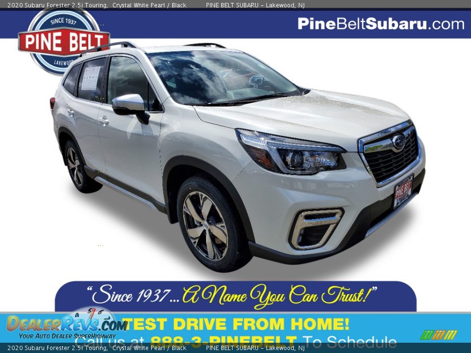 2020 Subaru Forester 2.5i Touring Crystal White Pearl / Black Photo #1