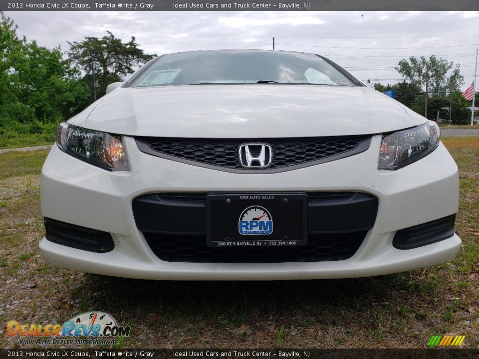 2013 Honda Civic LX Coupe Taffeta White / Gray Photo #8