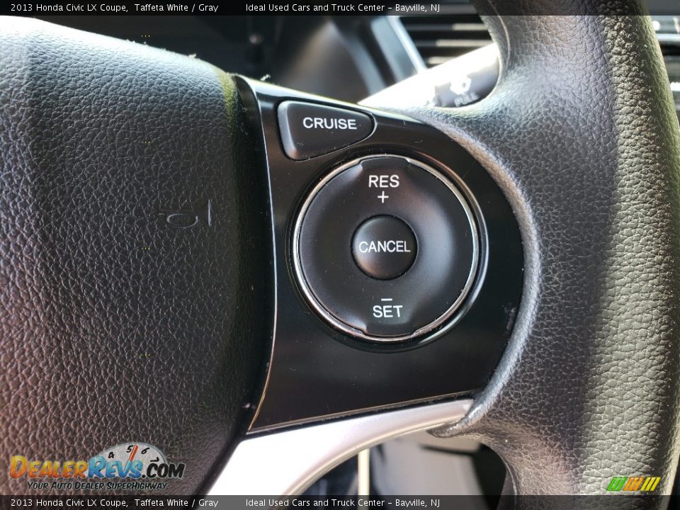 2013 Honda Civic LX Coupe Taffeta White / Gray Photo #9