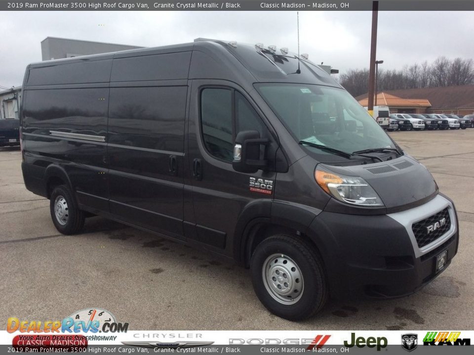 2019 Ram ProMaster 3500 High Roof Cargo Van Granite Crystal Metallic / Black Photo #1