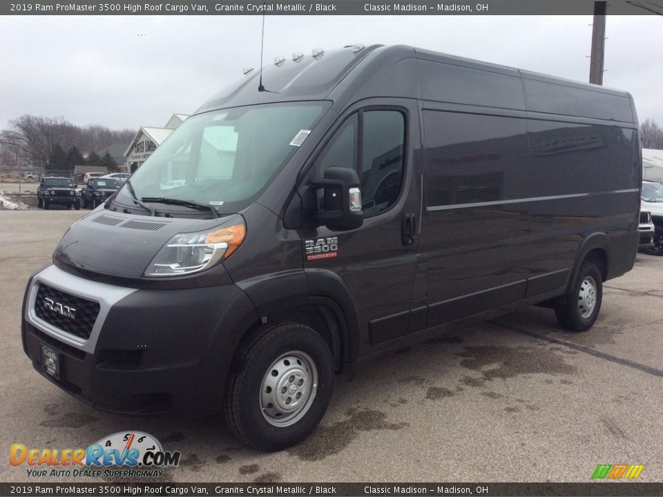 2019 Ram ProMaster 3500 High Roof Cargo Van Granite Crystal Metallic / Black Photo #5