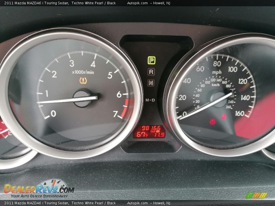 2011 Mazda MAZDA6 i Touring Sedan Techno White Pearl / Black Photo #13