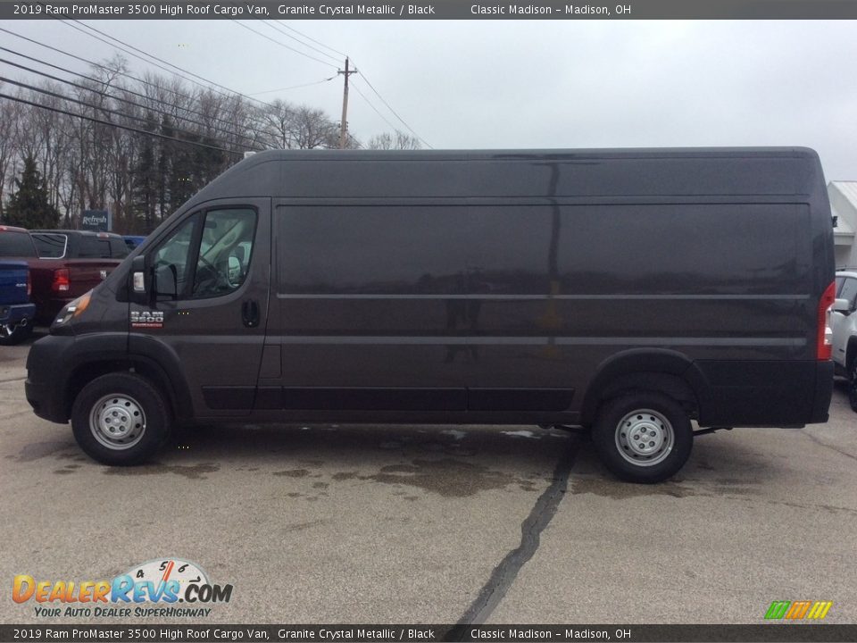 2019 Ram ProMaster 3500 High Roof Cargo Van Granite Crystal Metallic / Black Photo #6