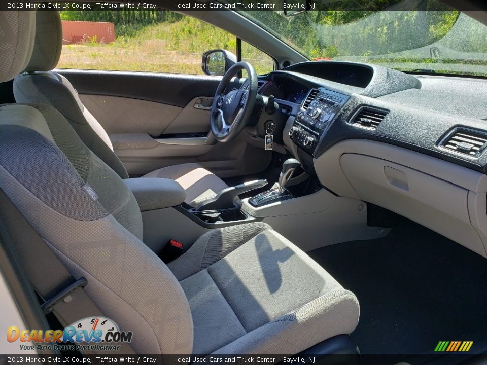 2013 Honda Civic LX Coupe Taffeta White / Gray Photo #17