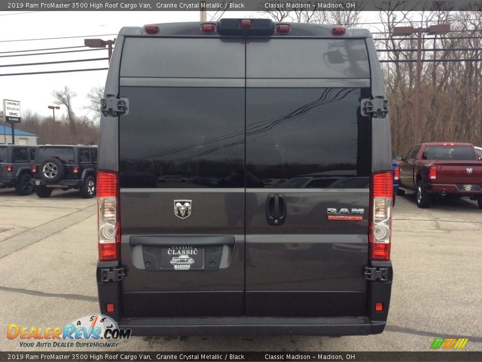 2019 Ram ProMaster 3500 High Roof Cargo Van Granite Crystal Metallic / Black Photo #8
