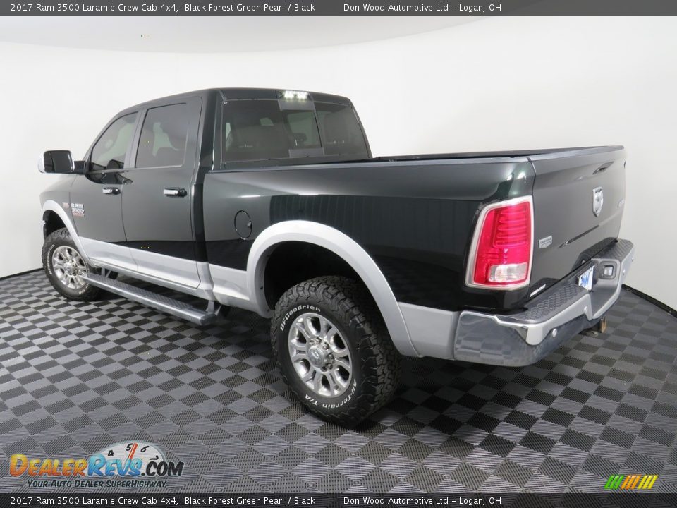 2017 Ram 3500 Laramie Crew Cab 4x4 Black Forest Green Pearl / Black Photo #14