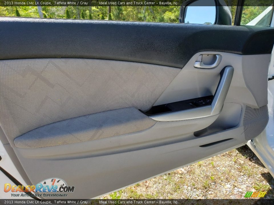 2013 Honda Civic LX Coupe Taffeta White / Gray Photo #20