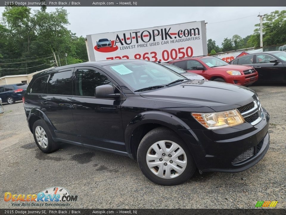 2015 Dodge Journey SE Pitch Black / Black Photo #1