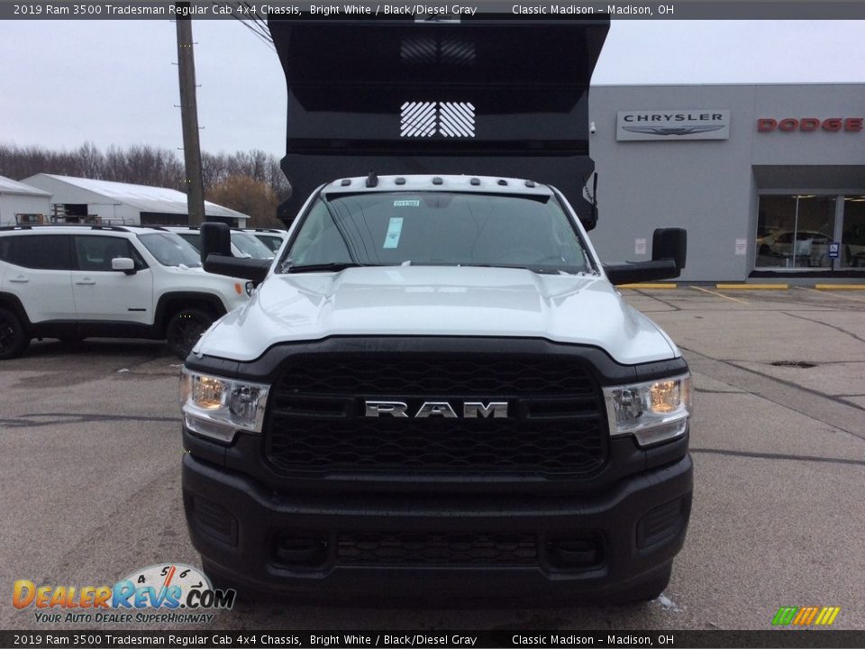 2019 Ram 3500 Tradesman Regular Cab 4x4 Chassis Bright White / Black/Diesel Gray Photo #4