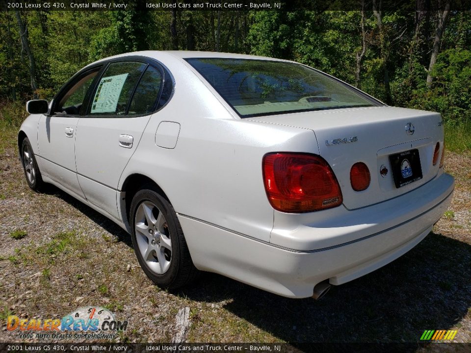 2001 Lexus GS 430 Crystal White / Ivory Photo #3