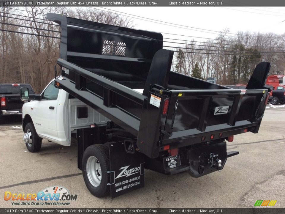 2019 Ram 3500 Tradesman Regular Cab 4x4 Chassis Bright White / Black/Diesel Gray Photo #7