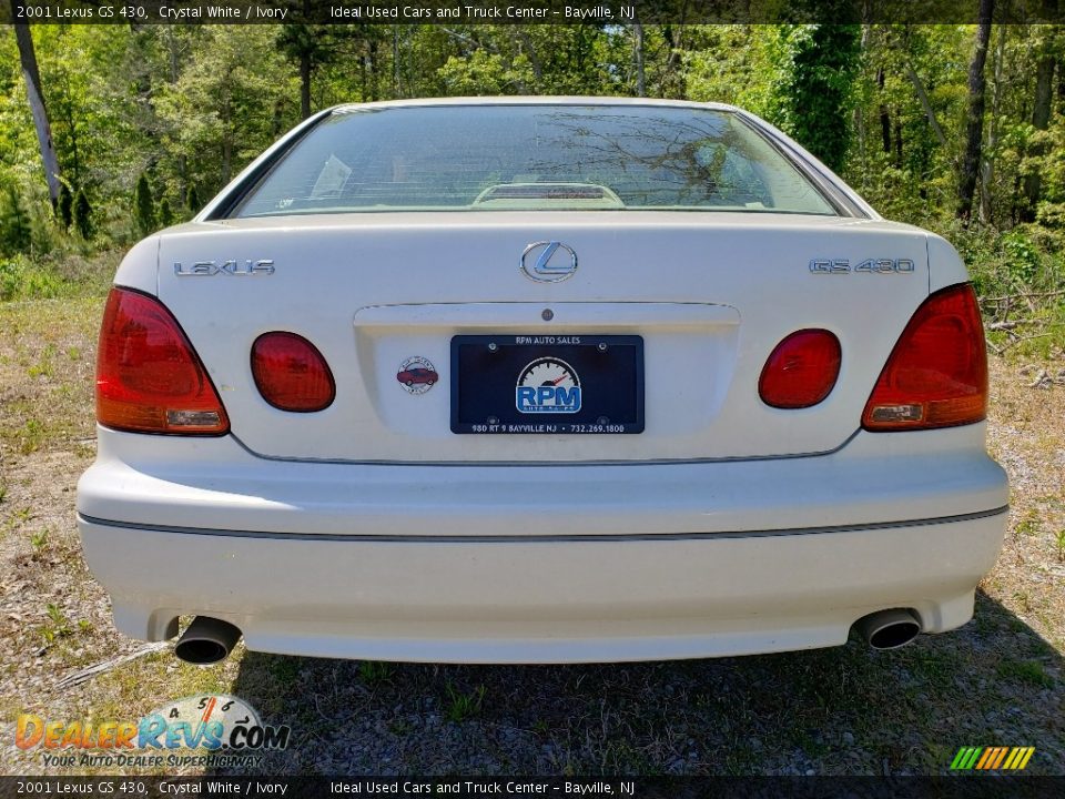 2001 Lexus GS 430 Crystal White / Ivory Photo #4