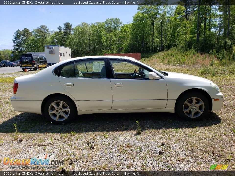 2001 Lexus GS 430 Crystal White / Ivory Photo #6