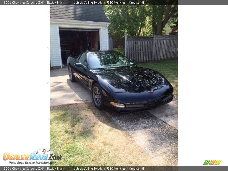 2001 Chevrolet Corvette Z06 Black / Black Photo #2