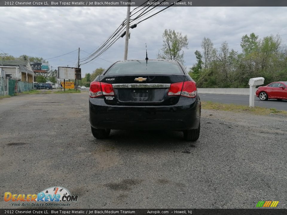 2012 Chevrolet Cruze LS Blue Topaz Metallic / Jet Black/Medium Titanium Photo #4