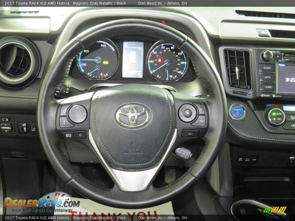 2017 Toyota RAV4 XLE AWD Hybrid Magnetic Gray Metallic / Black Photo #30