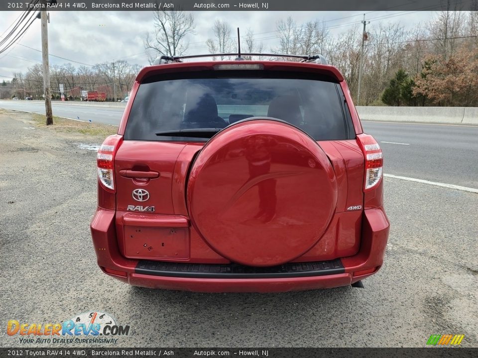 2012 Toyota RAV4 I4 4WD Barcelona Red Metallic / Ash Photo #4