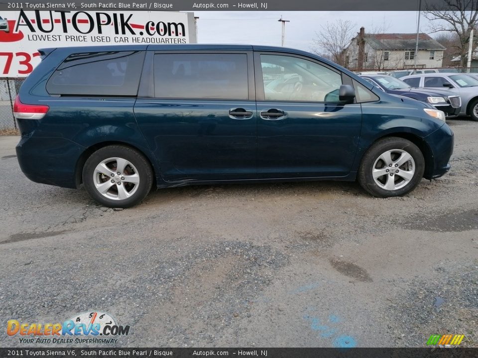 2011 Toyota Sienna V6 South Pacific Blue Pearl / Bisque Photo #2