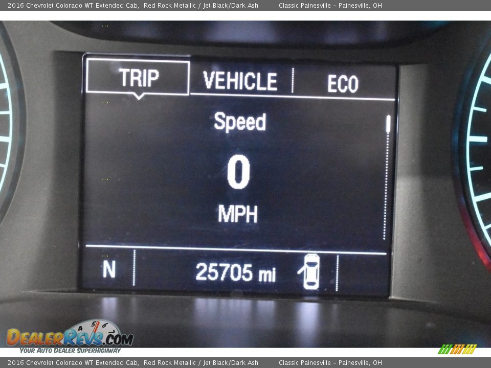 2016 Chevrolet Colorado WT Extended Cab Red Rock Metallic / Jet Black/Dark Ash Photo #14