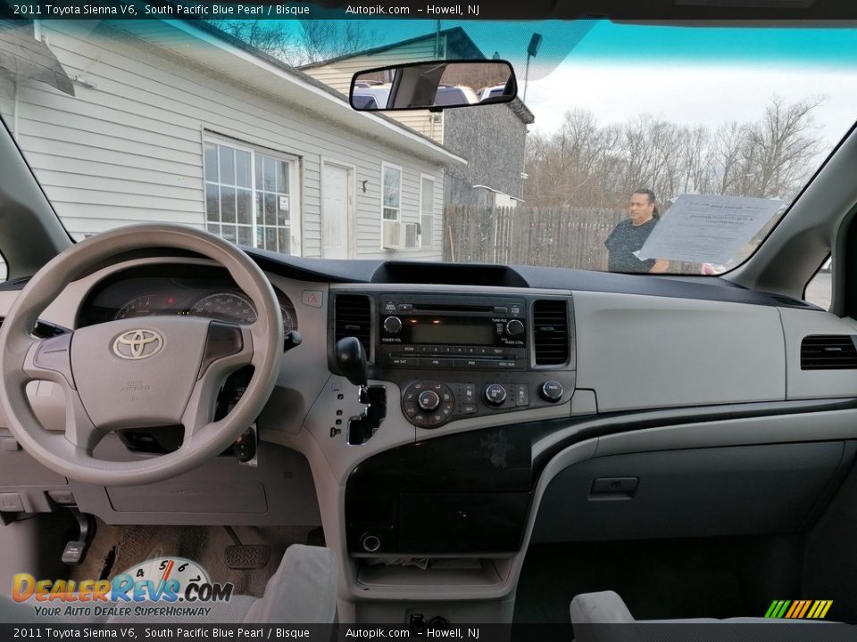 2011 Toyota Sienna V6 South Pacific Blue Pearl / Bisque Photo #10