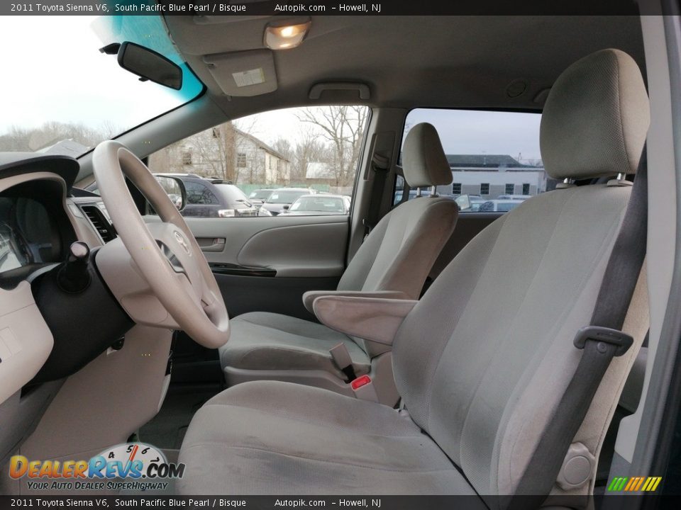 2011 Toyota Sienna V6 South Pacific Blue Pearl / Bisque Photo #14