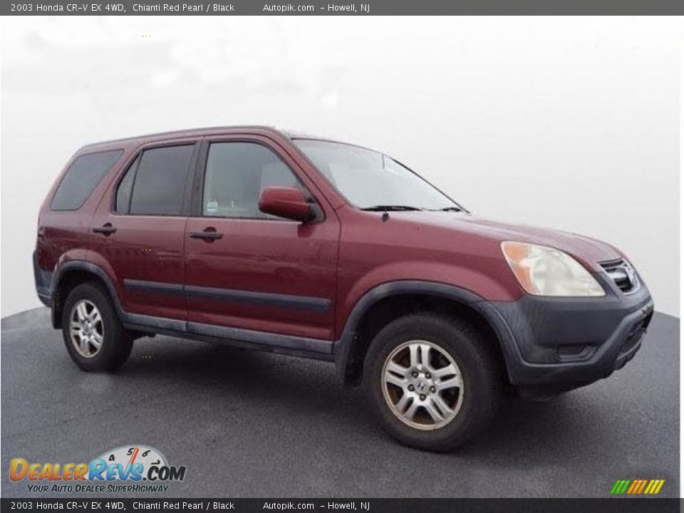 2003 Honda CR-V EX 4WD Chianti Red Pearl / Black Photo #1