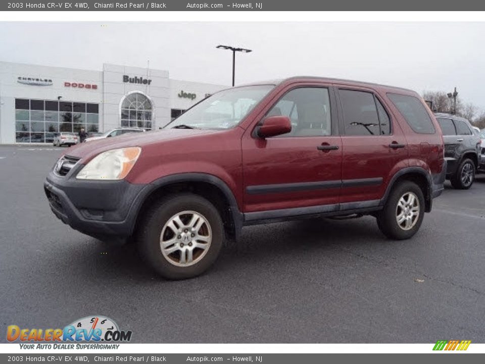 2003 Honda CR-V EX 4WD Chianti Red Pearl / Black Photo #3