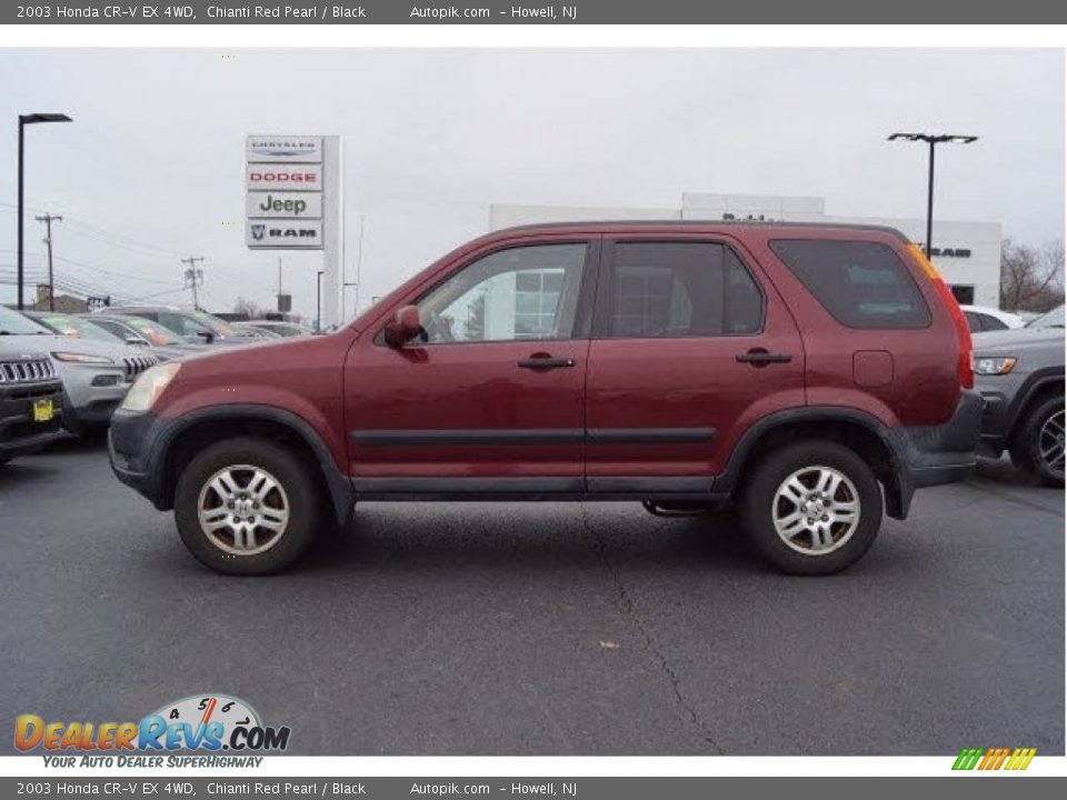 2003 Honda CR-V EX 4WD Chianti Red Pearl / Black Photo #4