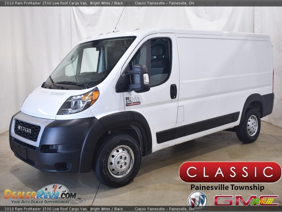 2019 Ram ProMaster 1500 Low Roof Cargo Van Bright White / Black Photo #1