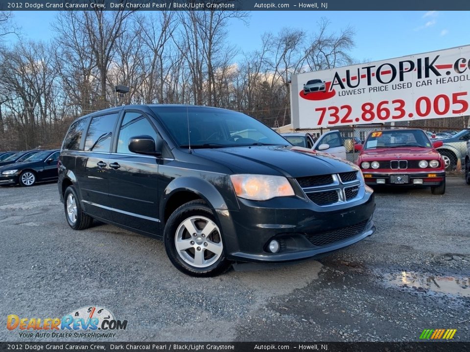2012 Dodge Grand Caravan Crew Dark Charcoal Pearl / Black/Light Graystone Photo #1