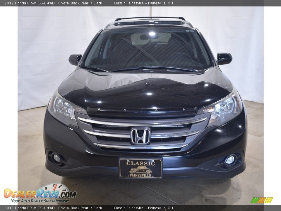 2012 Honda CR-V EX-L 4WD Crystal Black Pearl / Black Photo #4