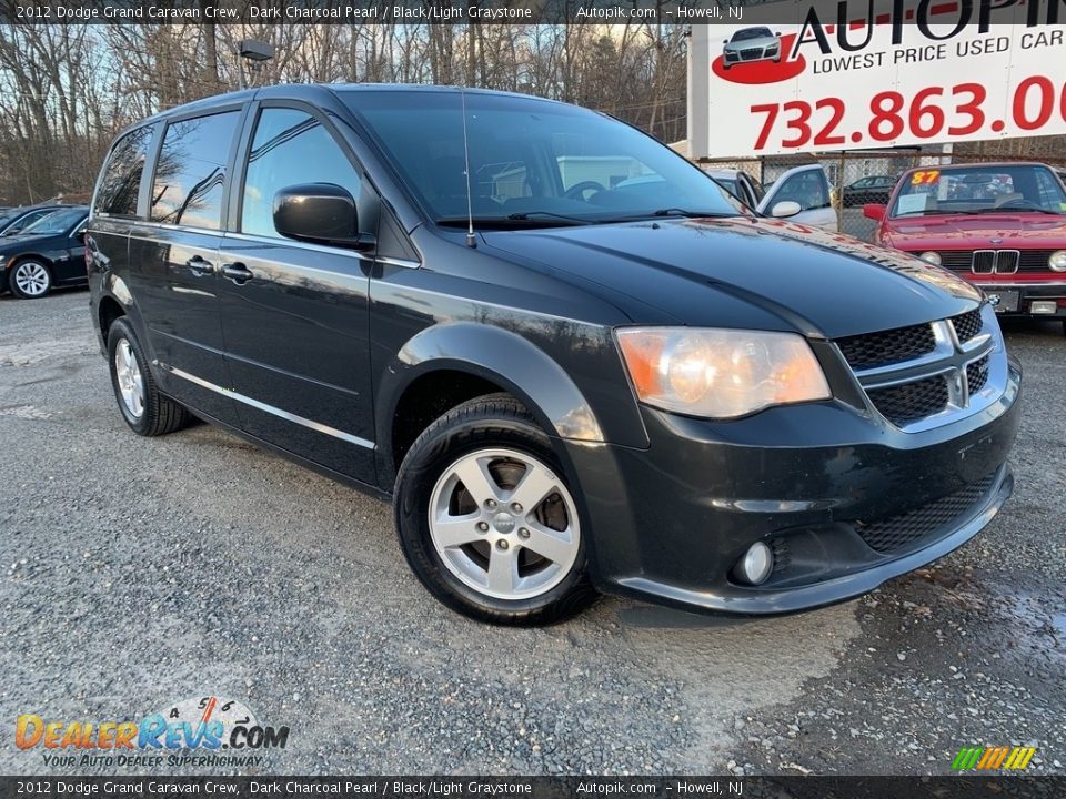 2012 Dodge Grand Caravan Crew Dark Charcoal Pearl / Black/Light Graystone Photo #2
