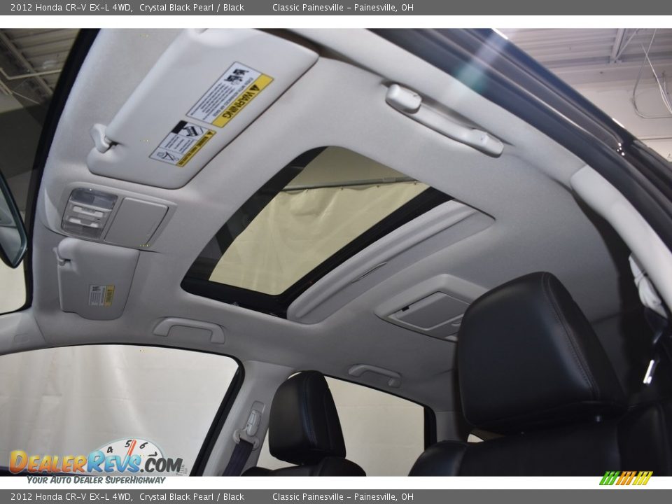 2012 Honda CR-V EX-L 4WD Crystal Black Pearl / Black Photo #6