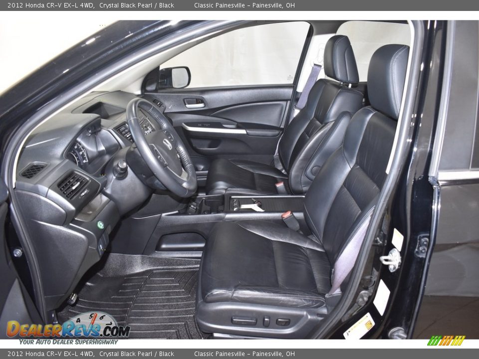 2012 Honda CR-V EX-L 4WD Crystal Black Pearl / Black Photo #8