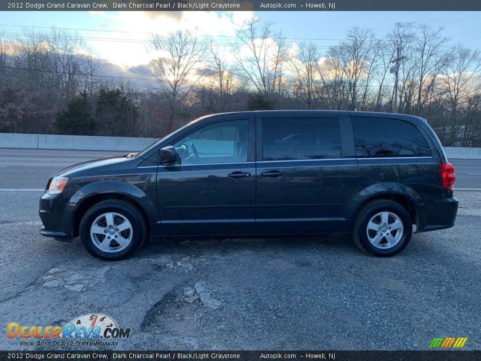 2012 Dodge Grand Caravan Crew Dark Charcoal Pearl / Black/Light Graystone Photo #7
