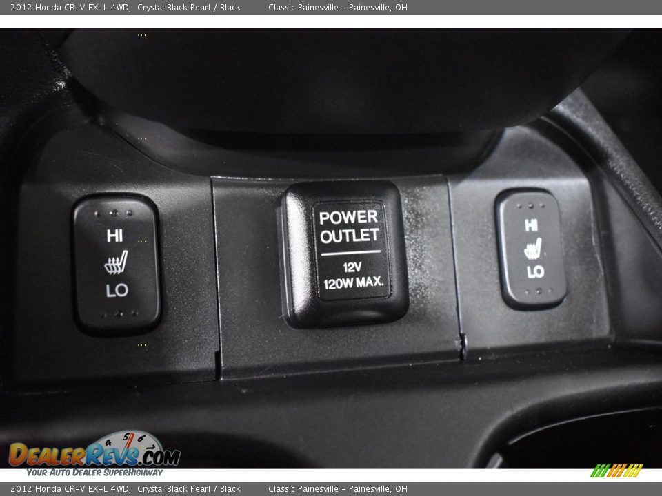 2012 Honda CR-V EX-L 4WD Crystal Black Pearl / Black Photo #13