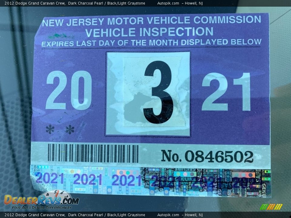 2012 Dodge Grand Caravan Crew Dark Charcoal Pearl / Black/Light Graystone Photo #10