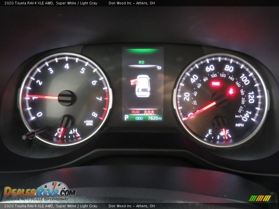 2020 Toyota RAV4 XLE AWD Super White / Light Gray Photo #28