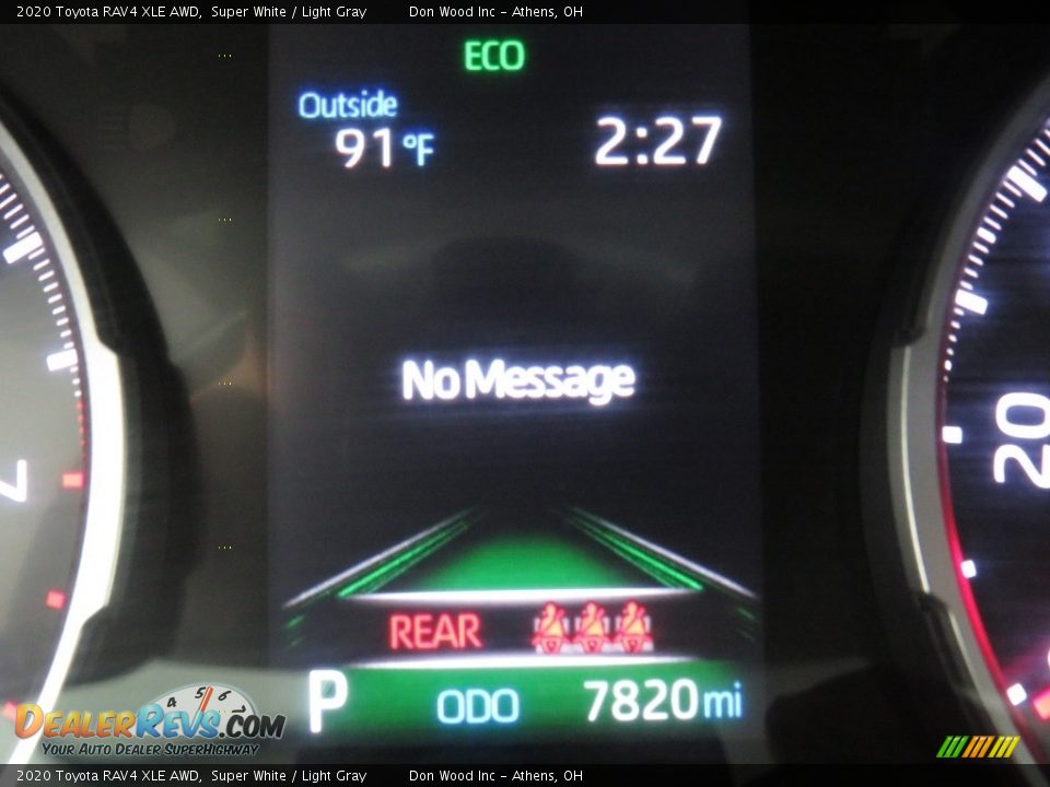 2020 Toyota RAV4 XLE AWD Super White / Light Gray Photo #29