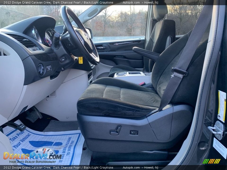 2012 Dodge Grand Caravan Crew Dark Charcoal Pearl / Black/Light Graystone Photo #12