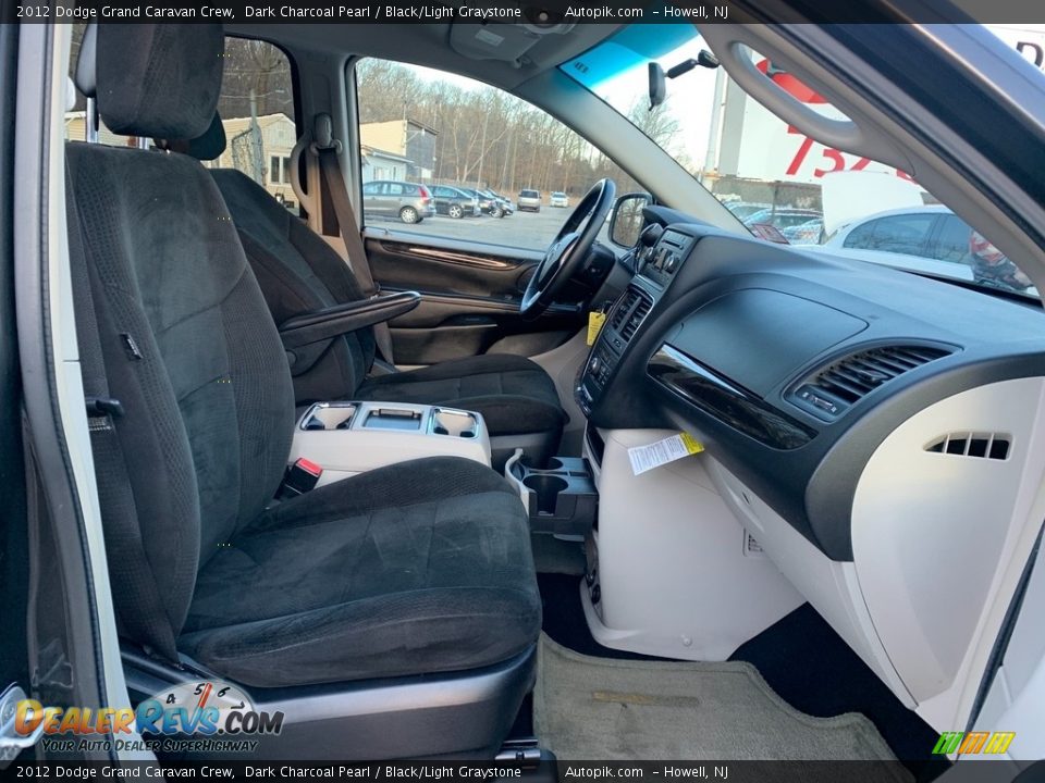 2012 Dodge Grand Caravan Crew Dark Charcoal Pearl / Black/Light Graystone Photo #16