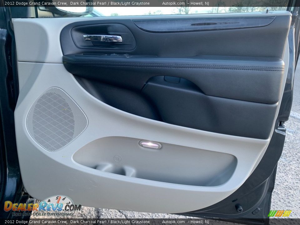2012 Dodge Grand Caravan Crew Dark Charcoal Pearl / Black/Light Graystone Photo #17