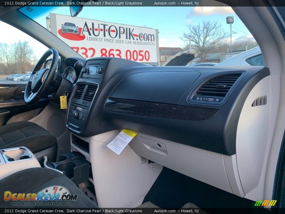 2012 Dodge Grand Caravan Crew Dark Charcoal Pearl / Black/Light Graystone Photo #18