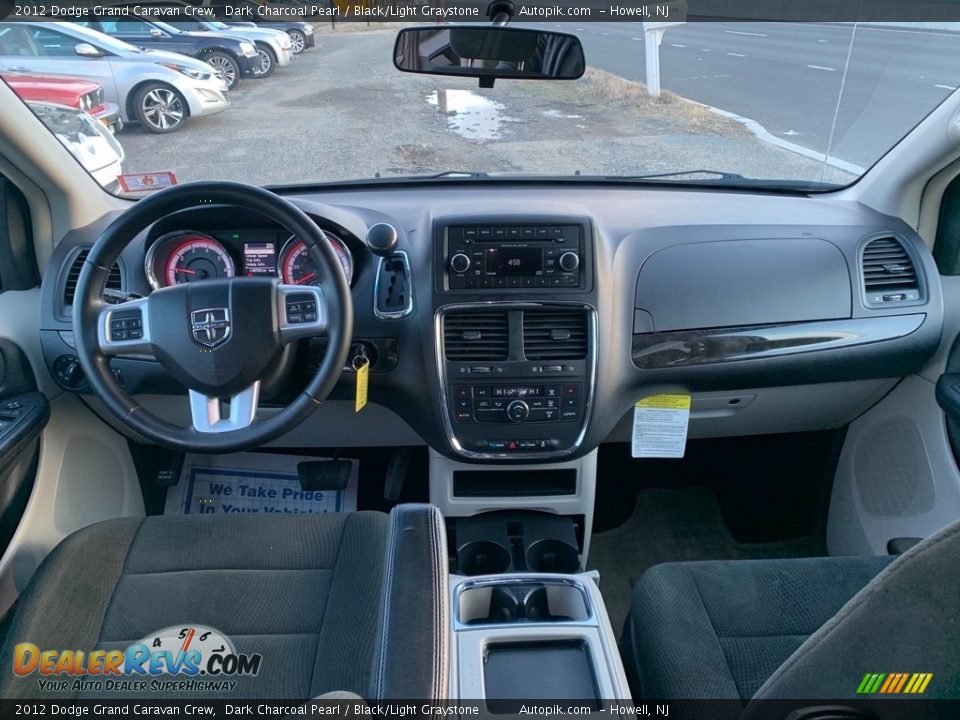 2012 Dodge Grand Caravan Crew Dark Charcoal Pearl / Black/Light Graystone Photo #20