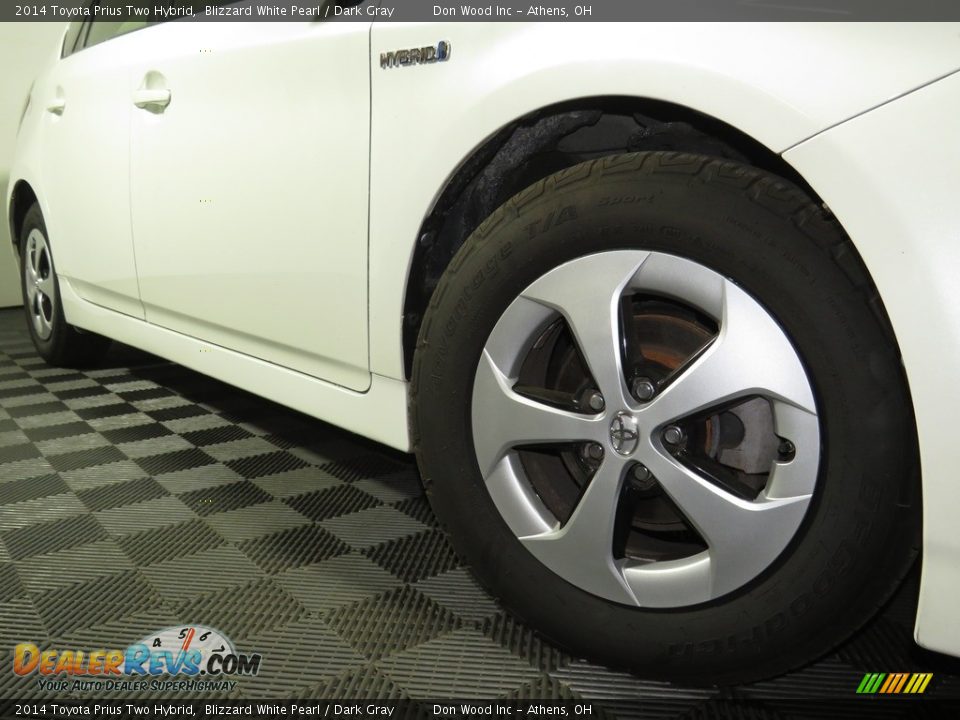 2014 Toyota Prius Two Hybrid Blizzard White Pearl / Dark Gray Photo #3