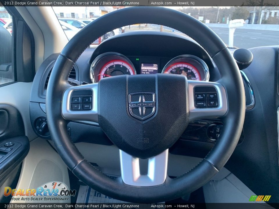 2012 Dodge Grand Caravan Crew Dark Charcoal Pearl / Black/Light Graystone Photo #23